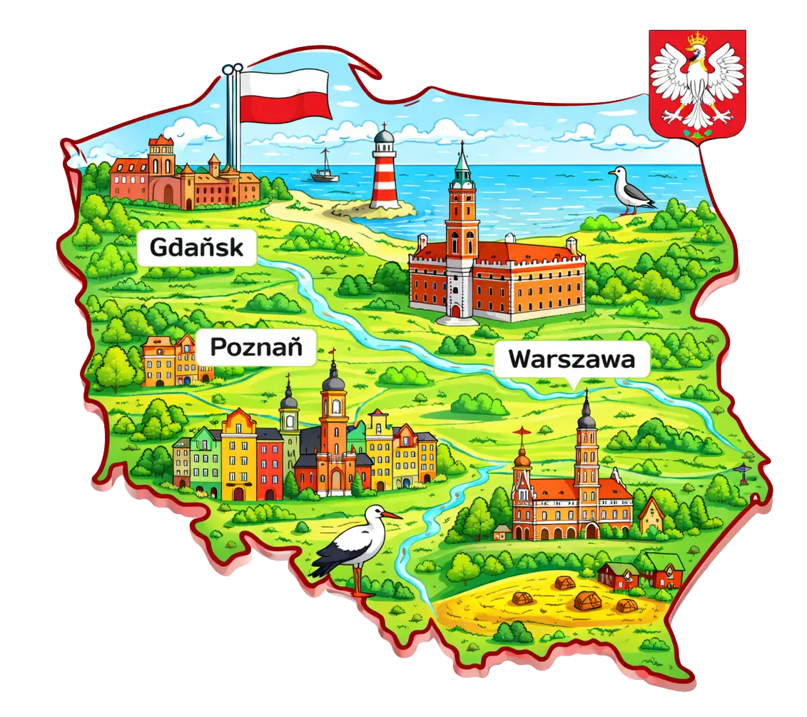 mapa polski